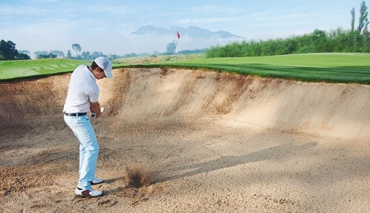 How to hit a high, soft bunker shot