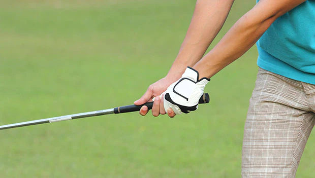 write a blog about The Benefits of Leather Golf Gloves