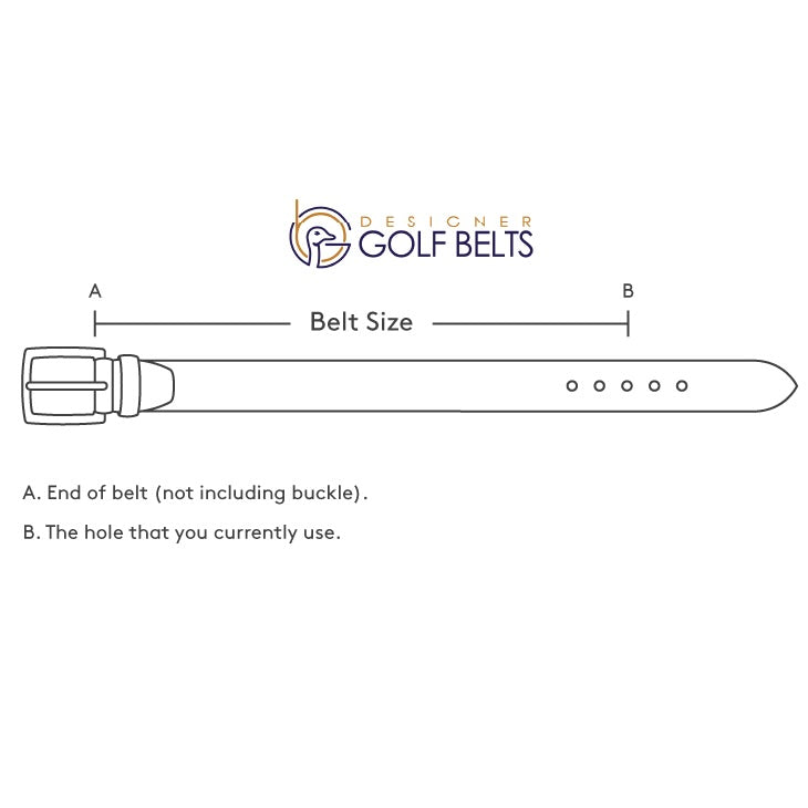 brown suede golf belt